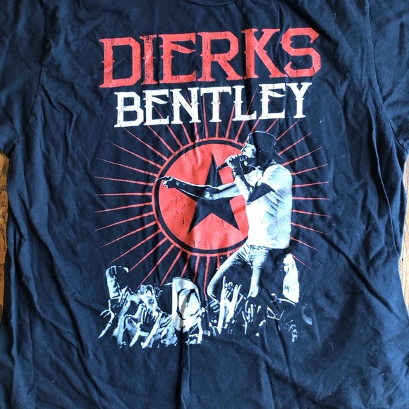 Dierks Bentley Locked and Reloaded concert tour T-Shirt - Picture 2 of 5